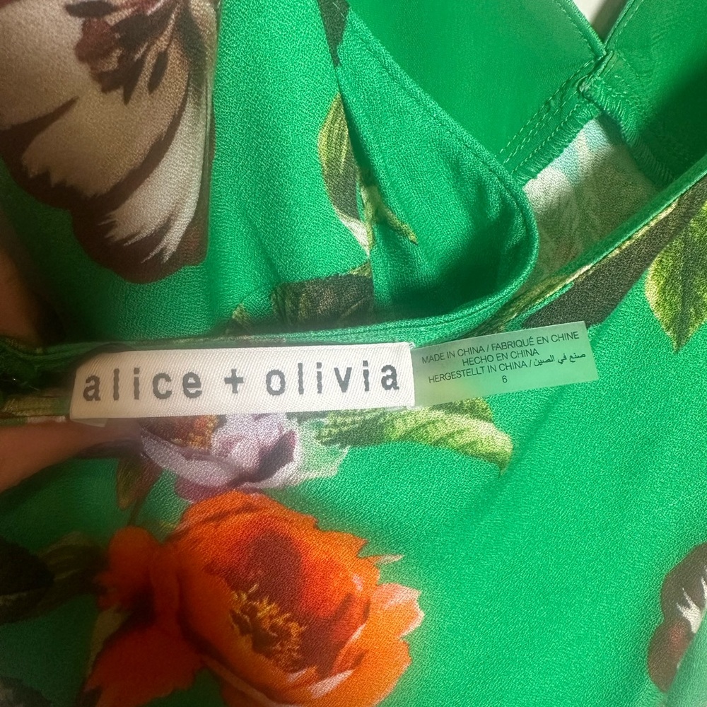 NWT! Alice + Olivia Loma Maxi Dress in Hamptons Floral open back. Women’s 6 - Picture 7 of 11